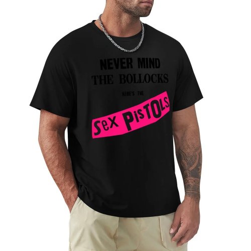 T-shirt à manches courtes infroissable avec motif 'Never Mind the Bollocks'