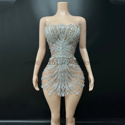 Royal Off-Shoulder Sequin Mini Dress for Cosplay, Festival and Stage Performance