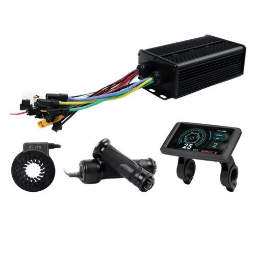 جهاز تحكم للدراجة الكهربائية 48V-72V 60A 3000W محرك بدون فرشاة، 3 أوضاع مع شاشة UKC1+
