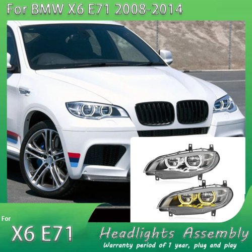 مصابيح LED أمامية لسيارة BMW X6 E71 2008-2014 - ضباب، DRL، فرامل، إشارات، توصيل وتشغيل