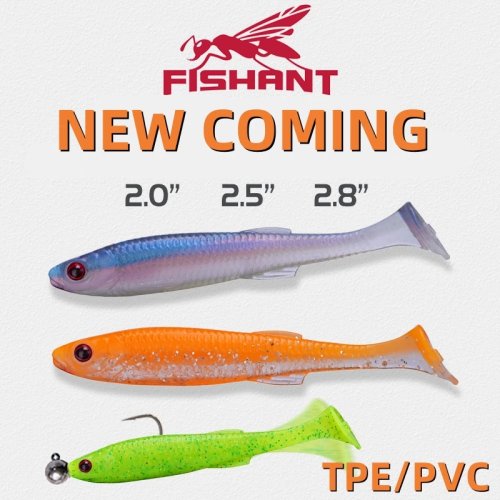 Vliegende mier T-Tail vislokaas - Realistisch visontwerp, 2-2.5 en 2.8-3 inch