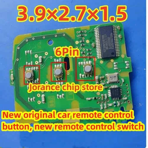 Botão para comando à distância 3,9x2,7x1,5 mm