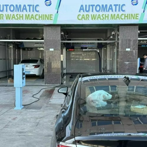 Mesin Cuci Mobil Otomatis Touchless Listrik, 150 Bar, Baja Tahan Karat, 360°