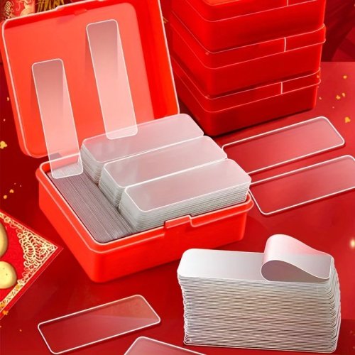 YITAPE Transparent Nano Double-Sided Tape, Heavy Duty Removable Adhesive Strips for Wall Posters & Pictures, 120/240/360 Pcs