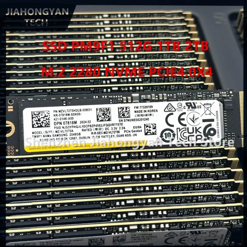 삼성 PM9F1 2TB/1TB/512GB SED PCIe 4.0 x4 M.2 2280 NVMe SSD Dell 서버용