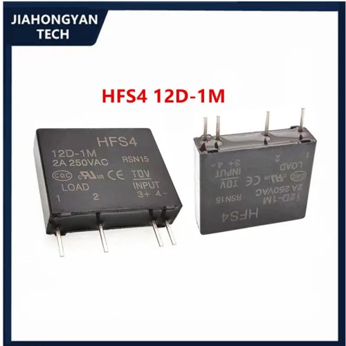 5 stuks Relais origineel HFS4 12D-1M 12VDC 2A 4 pinnen 12V JGC-4F(204)