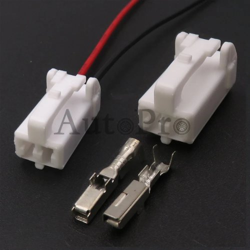 1 Satz 2-poliger Auto-AC-Hintergrundbeleuchtung-Kabelstecker mit Anschluss, unversiegelte Buchse für Toyota ABS-Sensor (MG651201-4, 7283-1027)