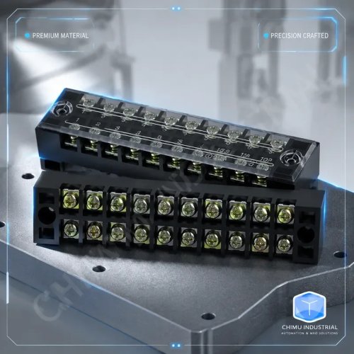 15A 10-Position Fixed Terminal Block Wiring Board for Distribution Box