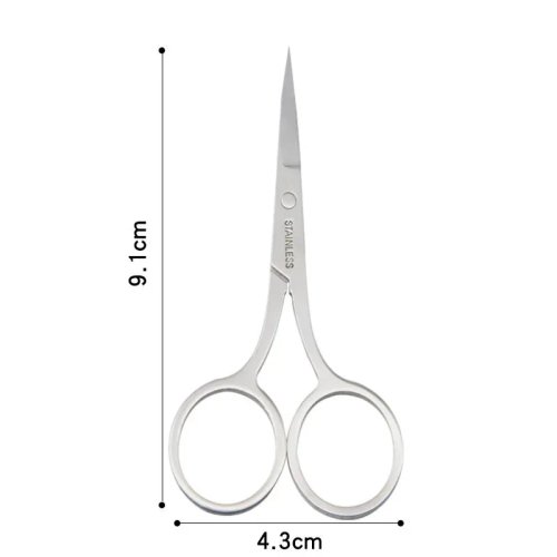 Nail Cuticle Scissors, Manicure Tool for Eyebrow, Eyelash & Facial Hair Trimming