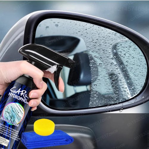 車のガラス用雨はじきスプレー - ナノ撥水コーティング、油膜除去