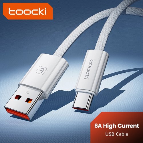 Toocki 6A USB-Cケーブル 66W急速充電 対応 Huawei P40 P30, iPhone 15 Pro Max, Xiaomi, Samsung S24