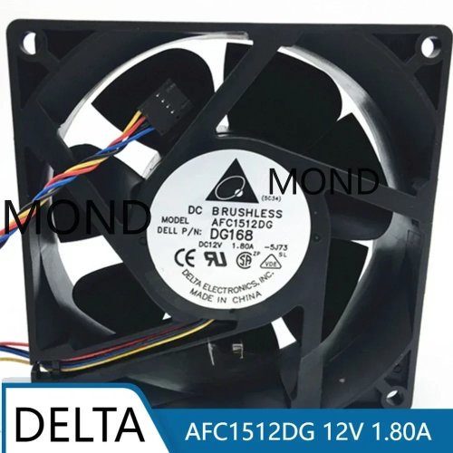 Ventilateur de refroidissement à haut débit d'air Delta AFC1512DG, DC 12V, 1.80A, 150mm