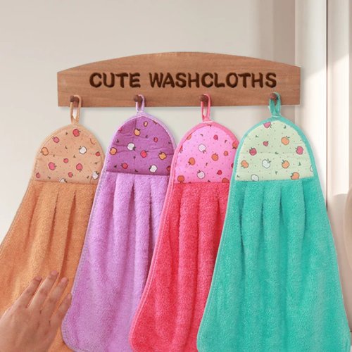 Kleine handdoeken voor keuken en badkamer, van koraalfleece, zacht, snel drogend, absorberend, schoonmaakdoeken voor huis en sauna