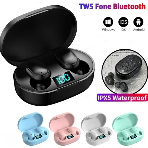 E6S Беспроводные наушники Bluetooth TWS с шумоподавлением и микрофоном