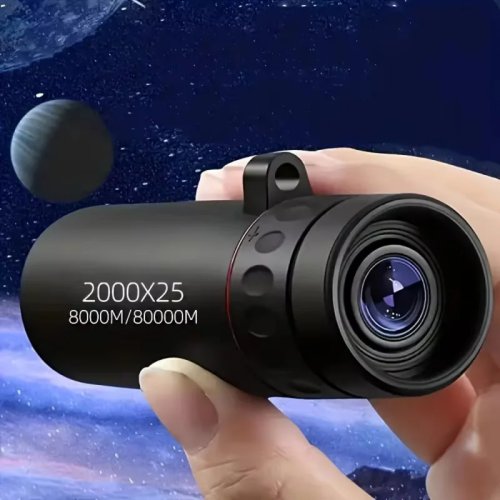 2000x25 HD 単眼望遠鏡 ミニポータブル スマホホルダー付き アウトドア キャンプ ハンティング バードウォッチング