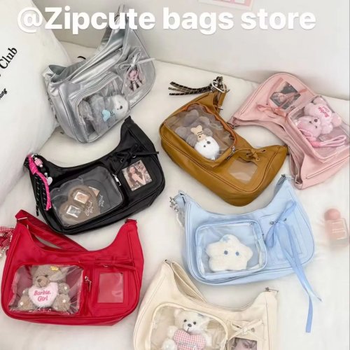 Tas Selempang Transparan Wanita Style Y2K Harajuku
