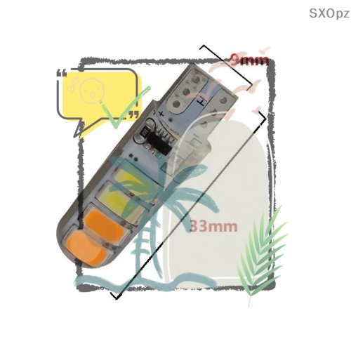 2 Cái Đèn Strobe T10 LED Hai Màu Cho Ô Tô, Đèn Phanh, Đèn Xi Nhan và Đèn Vị Trí