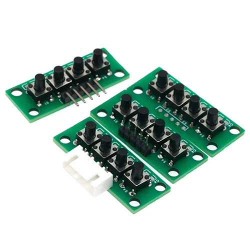 طقم DIY وحدة لوحة المفاتيح 1x4 4 أزرار مستقلة للأردوينو، مشروع طالب، مشروع تخرج، تجربة