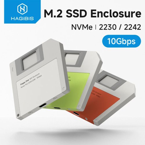 Hagibis 2230 M.2 NVMe SSD 외장 케이스 USB 3.2 Gen 2 to PCIe M.2, 아이폰 17 Pro 및 노트북 호환