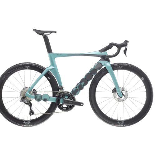 Oltre Carbon Aero Rennrad 24-Gang 50mm Tiefbettfelgen 2x12 Kabelloser Antrieb Rahmen mit Vibrationsdämpfung