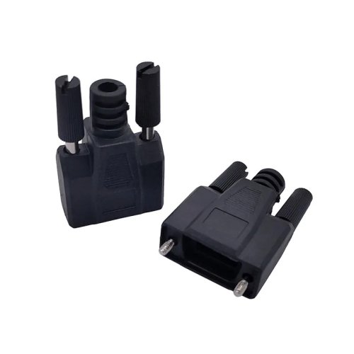 1x DB9 DB15 DB25 Serielle Port-Connector-Gehäuse, Schwarz, Stecker und Buchse