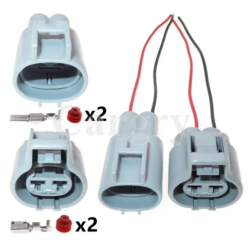 Socket para ventilador de auto impermeable de 2 pines para Toyota Buick Excelle conector de ensamblaje de AC
