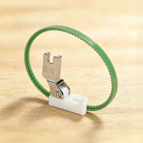 Kaki Penekan Rol Tinggi & Rendah T811SL Sisi Kanan dengan Ring T35 Plastik Universal untuk Mesin Jahit Lockstitch