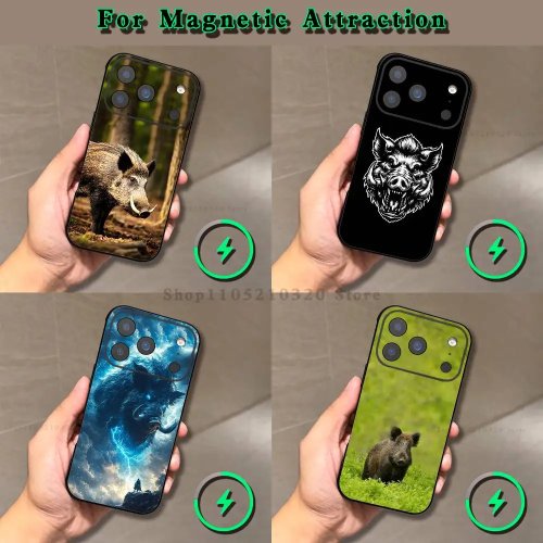 Чехол для телефона кабан для iPhone 17,16,15,14,13,12,X,XS,Pro,Max,Plus,E,Air,Mini с Magsafe магнитным матовым прозрачным