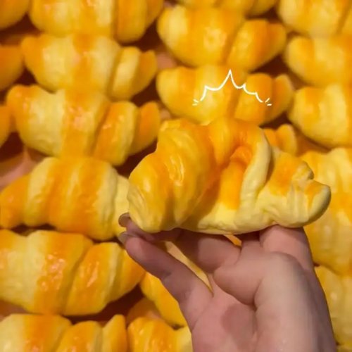 Brinquedo Squishy Fofo de Recuperação Lenta – Design Croissant, Pata de Gato, Pau Frito, Anti Stress, Presente Portátil