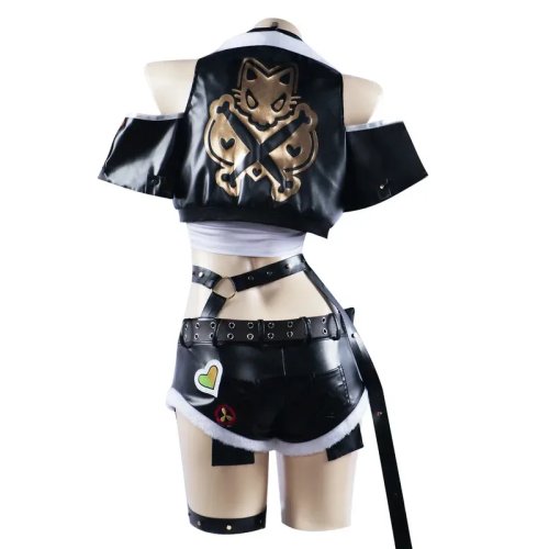 Disfraz de cosplay de Nicole Demara de Zenless Zone Zero con peluca y uniforme sexy para mujer