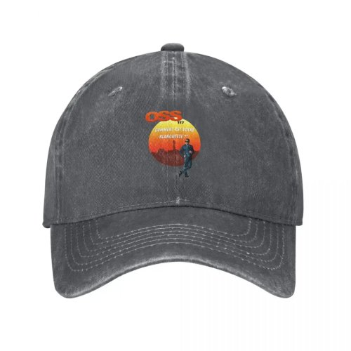 Topi Trucker Baseball Unik Kutipan OSS 117 'How is your blanquette' untuk Pria dan Wanita