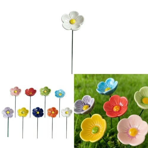 L43A Fleur en porcelaine délicate faite main pour centre de table de mariage