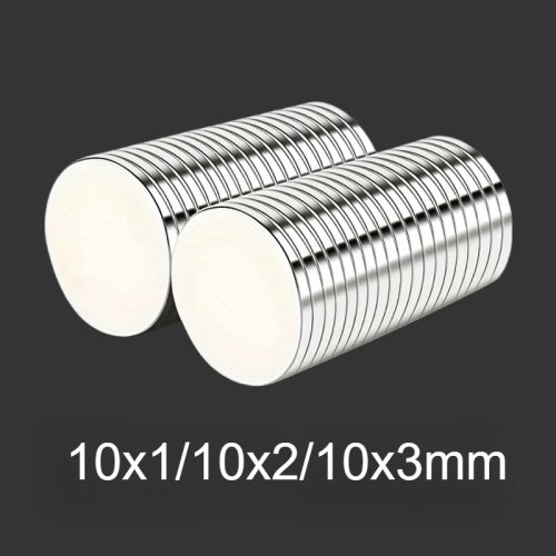10mm 원형 자석 (두께 1/2/3mm) - 20/50/100개 냉장고, 화이트보드, DIY, 주방, 네일아트용
