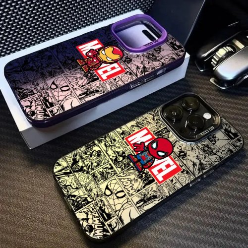 Anime Spider-Man en Deadpool Matte Telefoonhoesje voor Huawei Honor 600