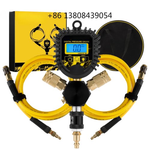 Kit de gonflage et dégonflage de 4 pneus Offroad avec manomètre numérique et flexible d'air 2 voies