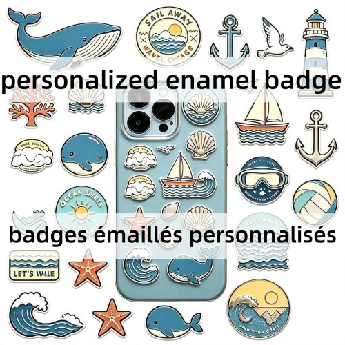 Insignia de solapa y pegatinas para móvil personalizadas con tu propio logotipo, esmalte duro o blando, metal de aleación de zinc
