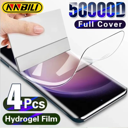 NNBILI 4 Pack Hydrogel Screen Protector for Samsung Galaxy S25 S24 S23 S22 S21 S20 Ultra Plus & S26 Ultra S21 FE