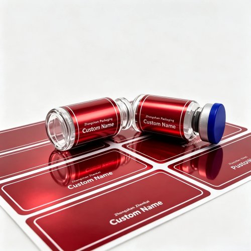 3ml 10ml 美容バイアル用カスタムプレミアムペプチドラベルボックス、防水ビニール粘着ステッカー