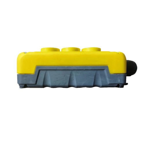 3-Button Control Box Yellow, Push Button Station for Tail Lift Winch Windlass, Industrial Lift Car Accessory