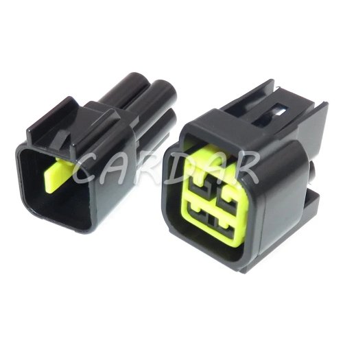 1 Set 4 Pin 2.3 Series Sealed Car Electrical Connector Socket with Wire Harness, Auto Accessories (FW-C-4M-B & FW-C-4F-B)