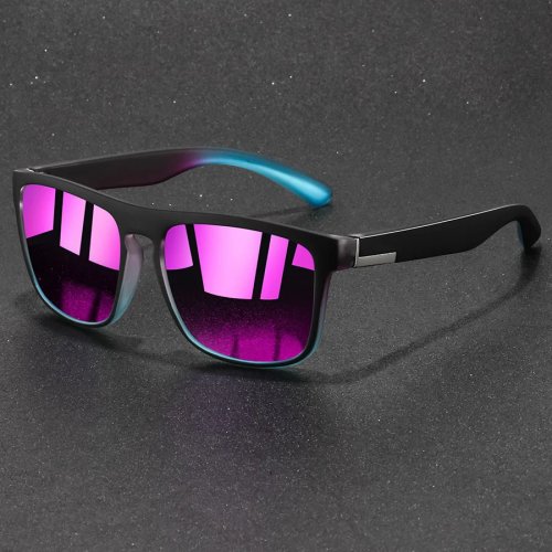 Lunettes de soleil carrées vintage pour homme et femme, style créateur, anti-éblouissement, conduite et pêche