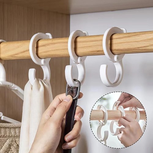 Ganci a S multifunzionali per armadio, bagno e cucina - senza forare, portatili