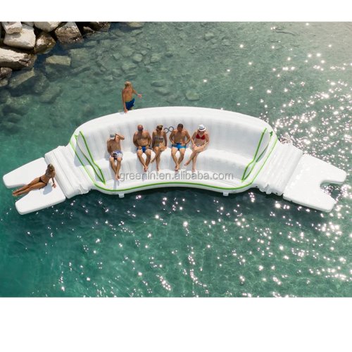 Sofa inflable flotante para playa, portátil para exteriores