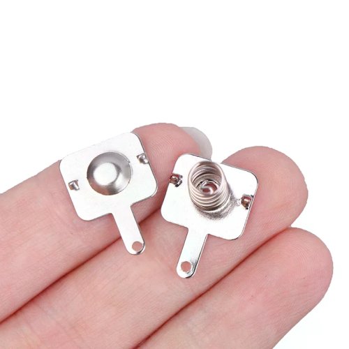 20 pz contatti a molla per batteria 18650, accessori per scatola batteria fai-da-te, positivo e negativo