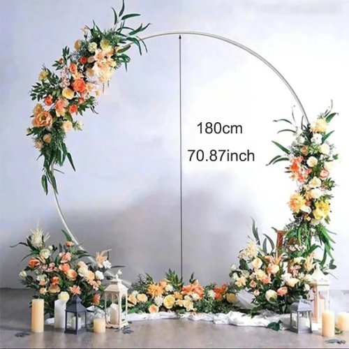1pc Round Balloon Arch Plastic DIY Wreath Frame Holder Balloon Stand Circle Base Birthday Party Wedding Decoration Baby Shower