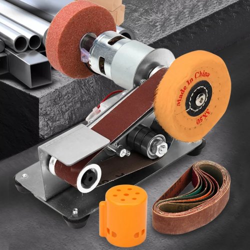 Multifunctional Mini Electric Belt Sander 110V-220V DIY Grinding Polishing Edge Sharpener Power Machine