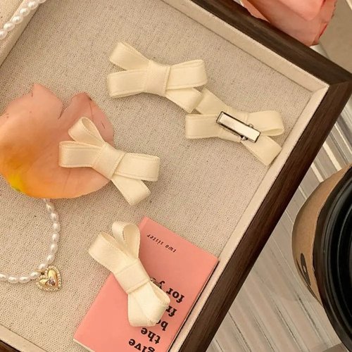 Set Jepit Rambut Korean Style Y2K Balletcore dengan Pita – Jepit Rambut dan Hairpin