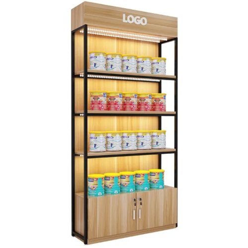 Présentoir et rayonnage pour supermarché et supérette – cosmétiques, snacks, produits du quotidien, échantillons, rangement