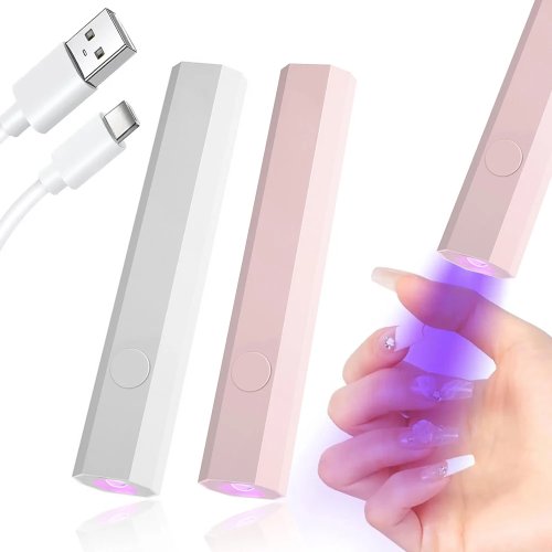 Mini UV LED Nail Lamp for Gel Nails, USB Nail Dryer for Fast Curing Manicure