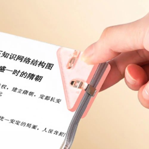 Test Paper Organizer, 5 Pcs Triangular Corner Paper Clips with Metal Spring Clamp, Office Holder